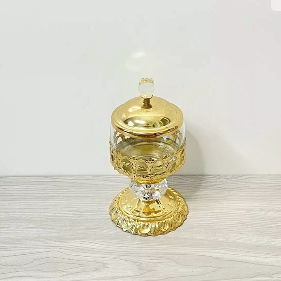 Arabian Turkish Wedding Bakhoor Burner Set w/Tray - Picture 8 of 10